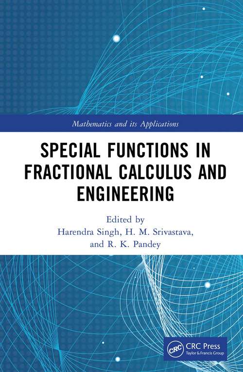 Book cover of Special Functions in Fractional Calculus and Engineering (Mathematics and its Applications)