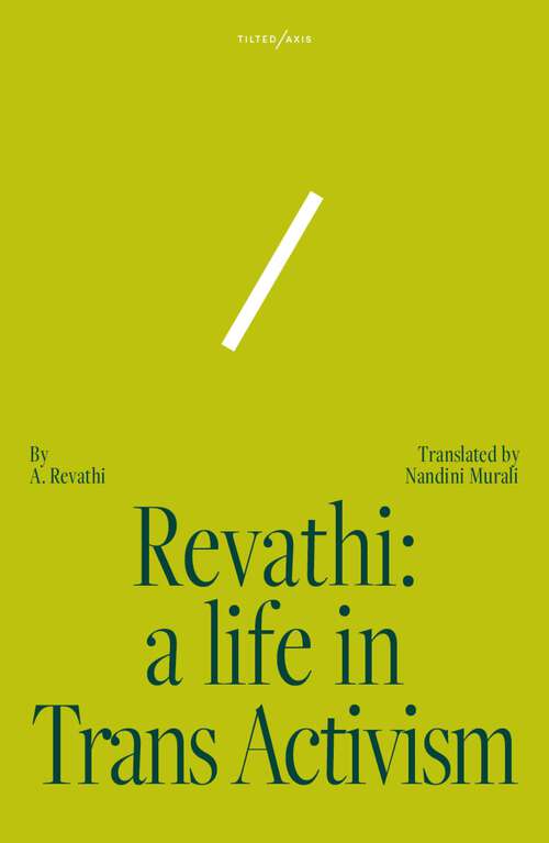 Book cover of Revathi: A Life in Trans Activism