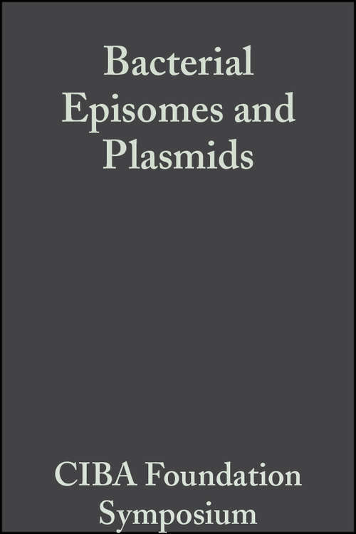 Book cover of Bacterial Episomes and Plasmids (Novartis Foundation Symposia)