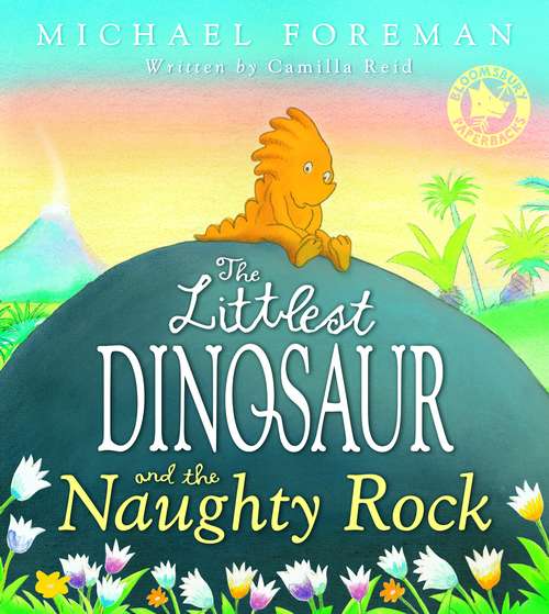 Book cover of The Littlest Dinosaur and the Naughty Rock