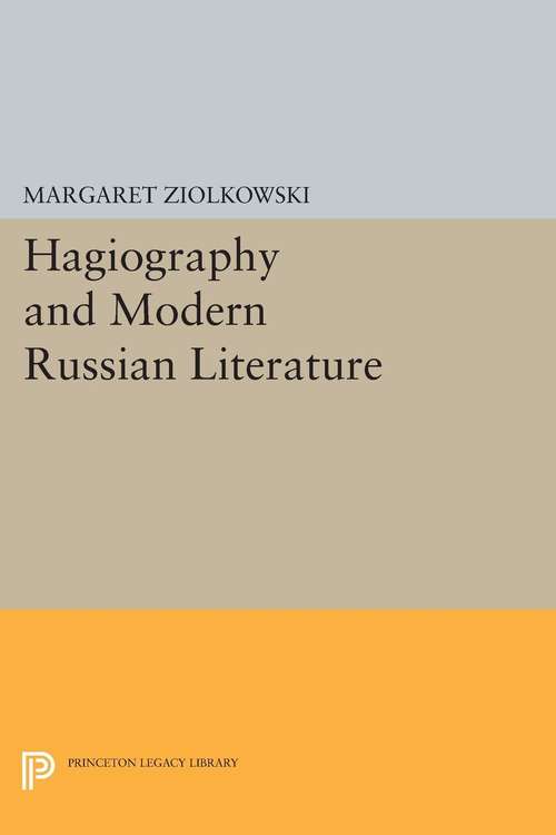 Book cover of Hagiography and Modern Russian Literature