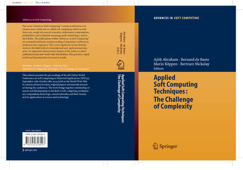 Book cover of Applied Soft Computing Technologies: The Challenge of Complexity (2006) (Advances in Intelligent and Soft Computing #34)