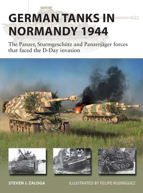 Book cover of German Tanks in Normandy 1944: The Panzer, Sturmgeschütz and Panzerjäger forces that faced the D-Day invasion (New Vanguard)