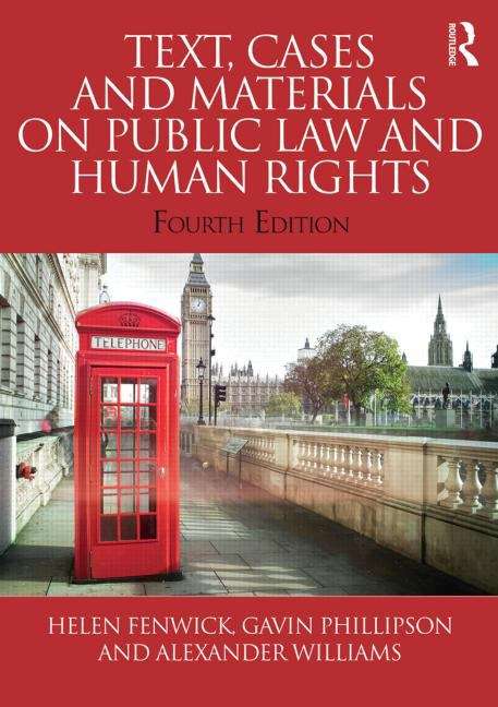 Book cover of Text, Cases and Materials on Public Law and Human Rights (PDF)