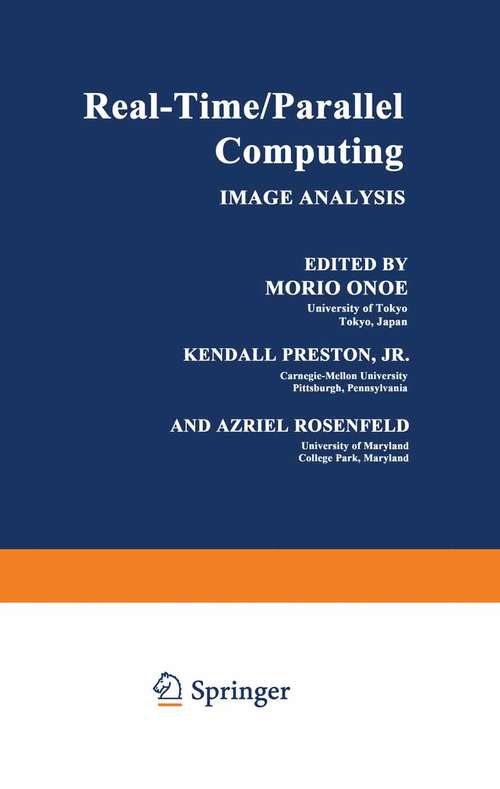Book cover of Real-Time Parallel Computing: Image Analysis (1981)