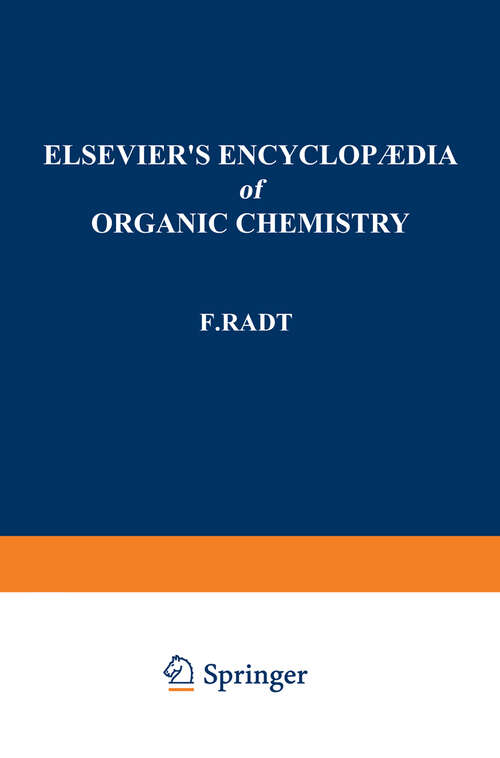 Book cover of Elsevier’s Encyclopaedia of Organic Chemistry: Series III: Carboisocyclic Condensed Compounds (1959) (Elsevier's Encyclopaedia of Organic Chemistry)