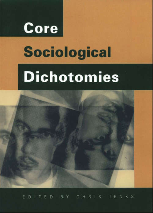 Book cover of Core Sociological Dichotomies