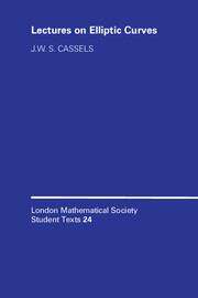 Book cover of Lmsst: 24 Lectures On Elliptic Curves (PDF) (London Mathematical Society Student Texts #24)