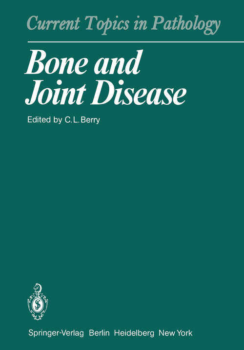 Book cover of Bone and Joint Disease (1982) (Current Topics in Pathology #71)