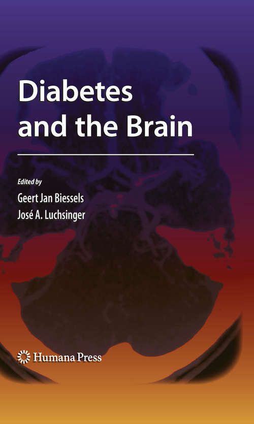 Book cover of Diabetes and the Brain (2010) (Contemporary Diabetes)