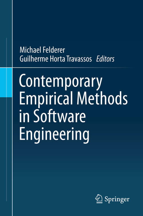 Book cover of Contemporary Empirical Methods in Software Engineering (1st ed. 2020)