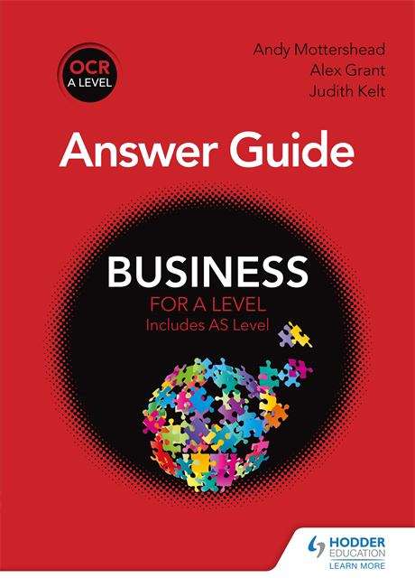 Book cover of OCR Business for A Level Answer Guide (PDF)