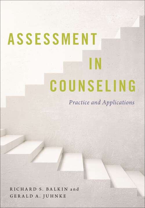 Book cover of Assessment in Counseling: Practice and Applications