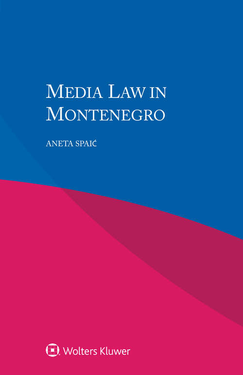 Book cover of Media Law in Montenegro