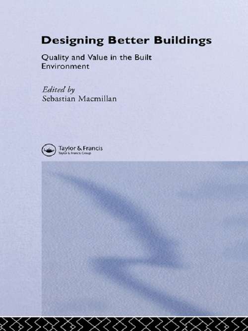 Book cover of Designing Better Building