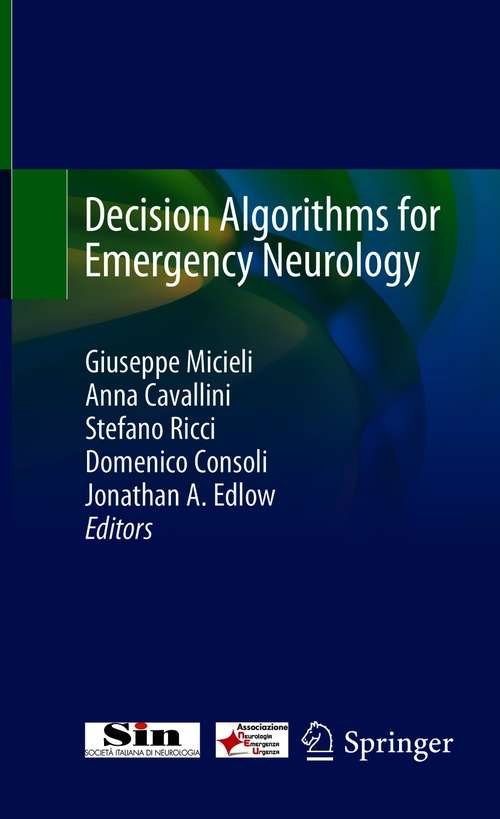 Book cover of Decision Algorithms for Emergency Neurology (1st ed. 2021)