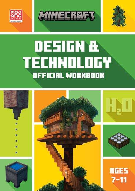 Book cover of Minecraft Stem Design And Technology: Official Workbook