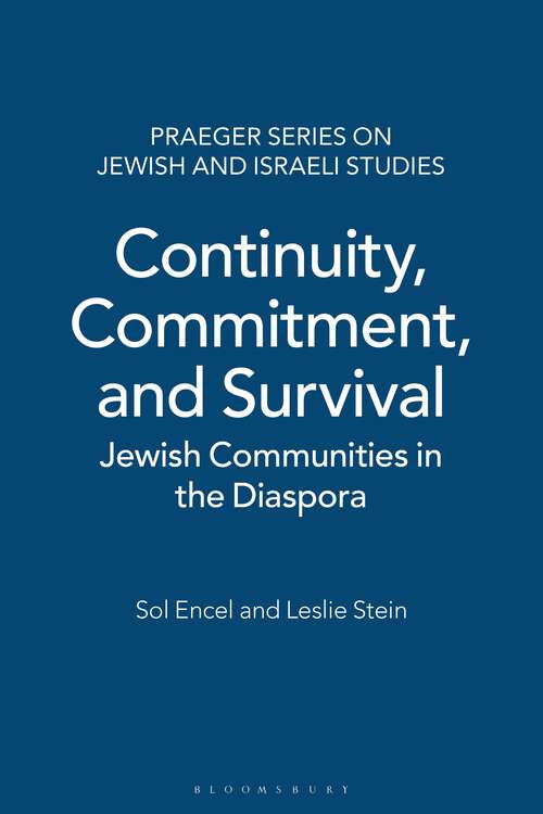 Book cover of Continuity, Commitment, and Survival: Jewish Communities in the Diaspora (Praeger Series on Jewish and Israeli Studies)