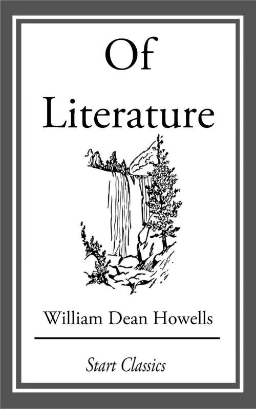 Book cover of Of Literature