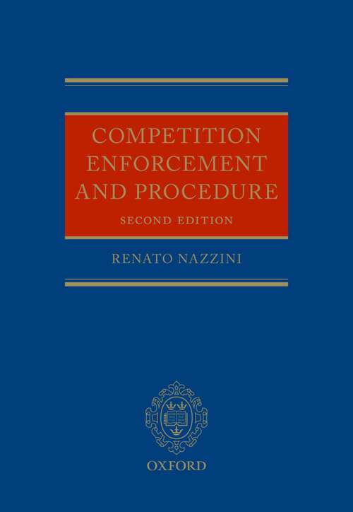 Book cover of Competition Enforcement and Procedure