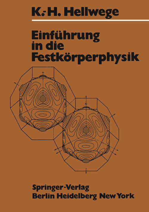 Book cover of Einführung in die Festkörperphysik (1976) (Heidelberger Taschenbücher #34)