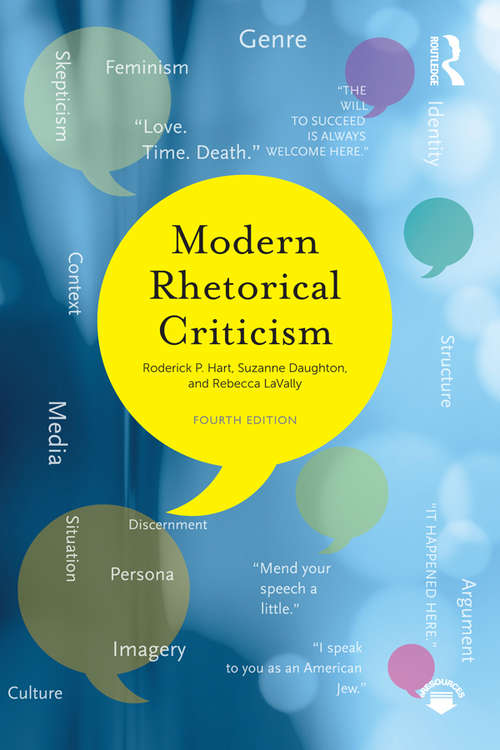 Book cover of Modern Rhetorical Criticism (4)
