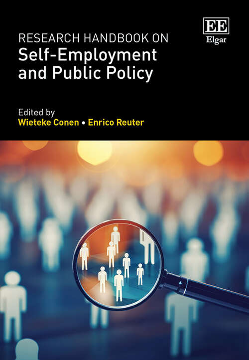 Book cover of Research Handbook on Self-Employment and Public Policy