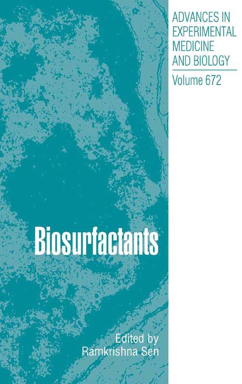 Book cover of Biosurfactants (2010) (Advances in Experimental Medicine and Biology #672)