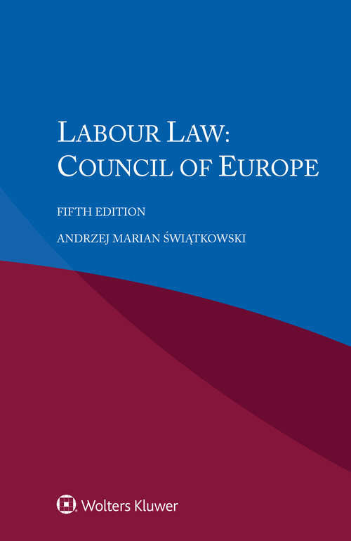 Book cover of Labour Law: Council of Europe (5)