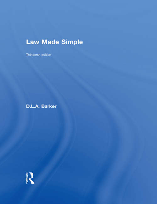 Book cover of Law Made Simple