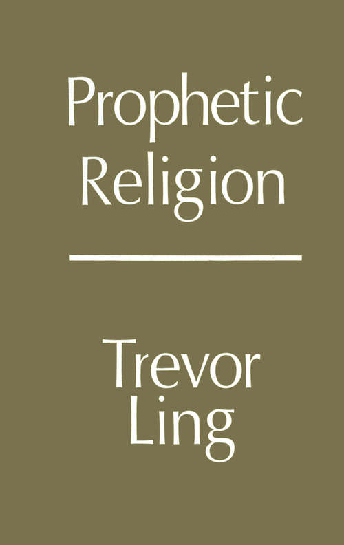 Book cover of Prophetic Religion (1st ed. 1966)