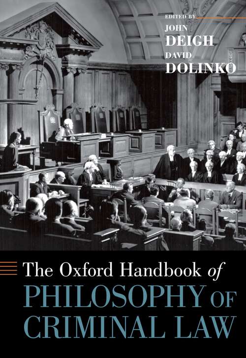 Book cover of The Oxford Handbook of Philosophy of Criminal Law (Oxford Handbooks)