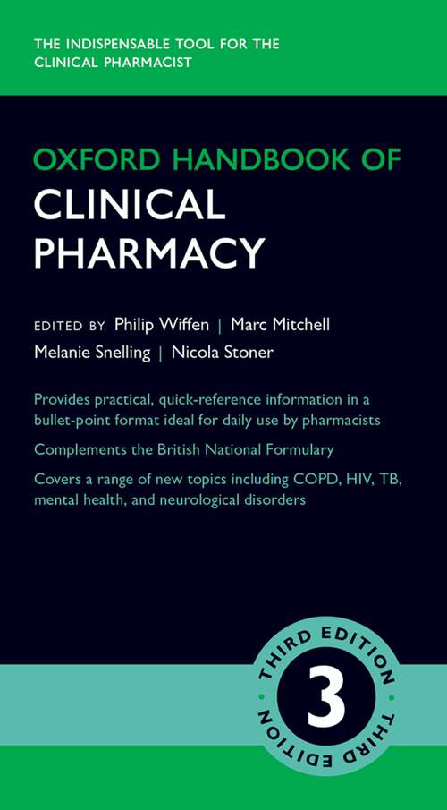 Book cover of Oxford Handbook of Clinical Pharmacy (Oxford Medical Handbooks)