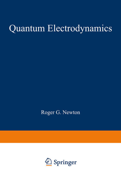 Book cover of Quantum Electrodynamics (1972)