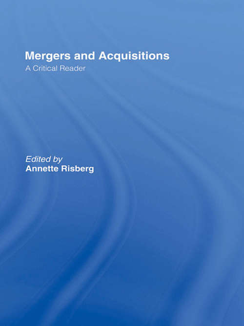 Book cover of Mergers & Acquisitions: A Critical Reader