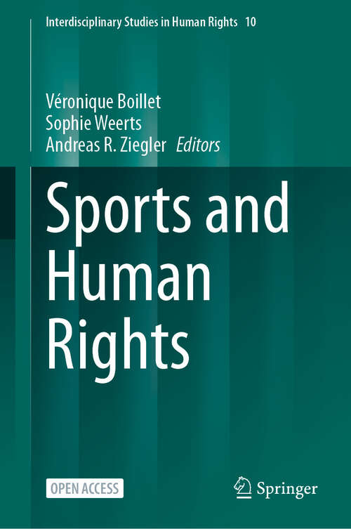 Book cover of Sports and Human Rights (2024) (Interdisciplinary Studies in Human Rights #10)
