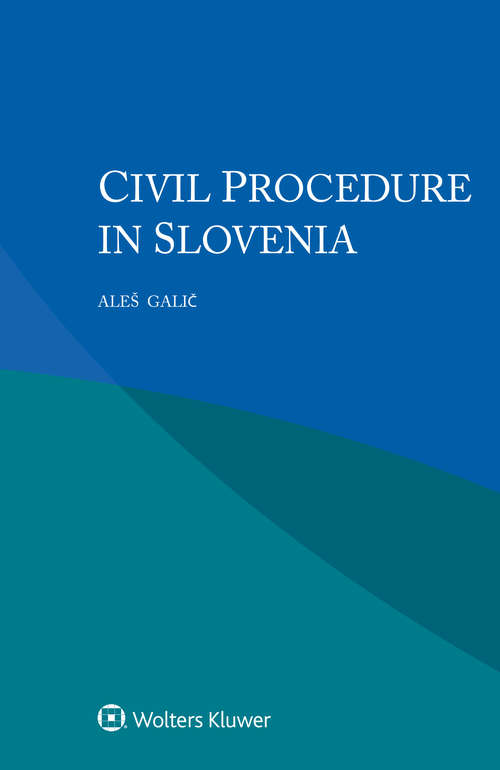 Book cover of Civil Procedure in Slovenia