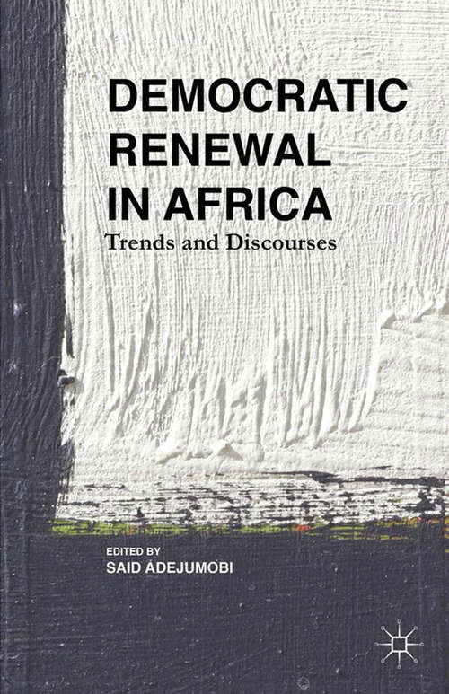 Book cover of Democratic Renewal in Africa: Trends and Discourses (2015)