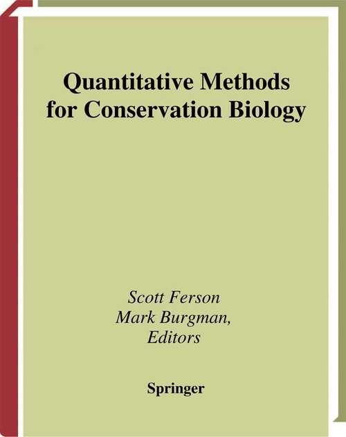 Book cover of Quantitative Methods for Conservation Biology (2000)