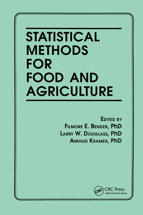 Book cover of Statistical Methods for Food and Agriculture