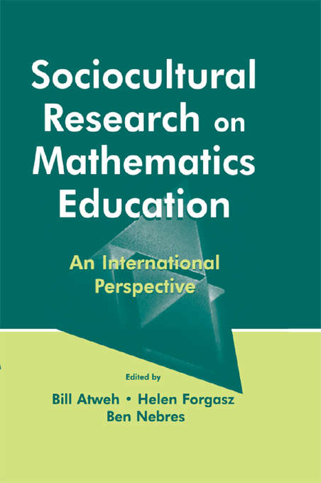 Book cover of Sociocultural Research on Mathematics Education: An International Perspective