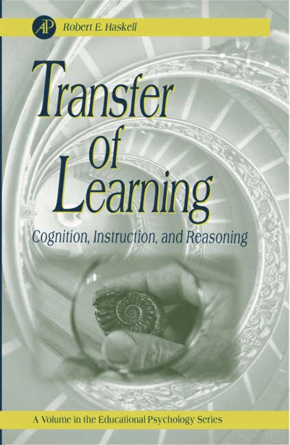 Book cover of Transfer of Learning: Cognition and Instruction (ISSN: Volume .)