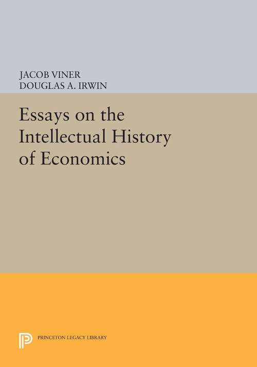 Book cover of Essays on the Intellectual History of Economics