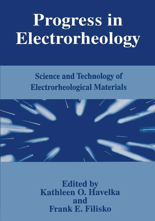 Book cover of Progress in Electrorheology: Science and Technology of Electrorheological Materials (1995)