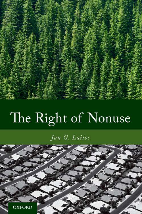 Book cover of The Right of Nonuse