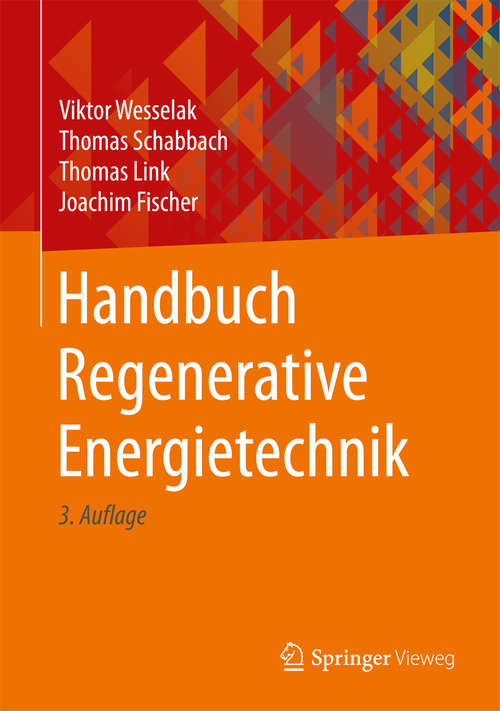 Book cover of Handbuch Regenerative Energietechnik