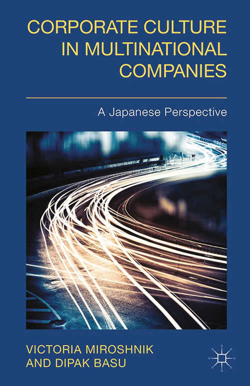 Book cover of Corporate Culture in Multinational Companies: A Japanese Perspective (2014)