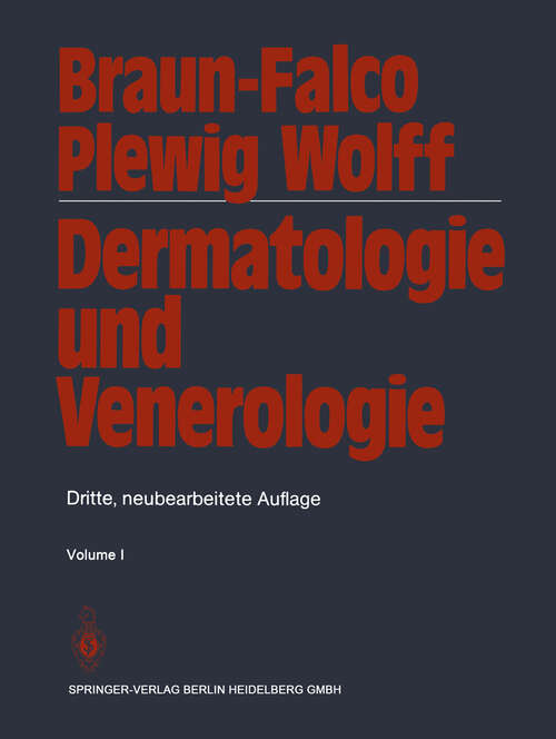 Book cover of Dermatologie und Venerologie (3. Aufl. 1984)