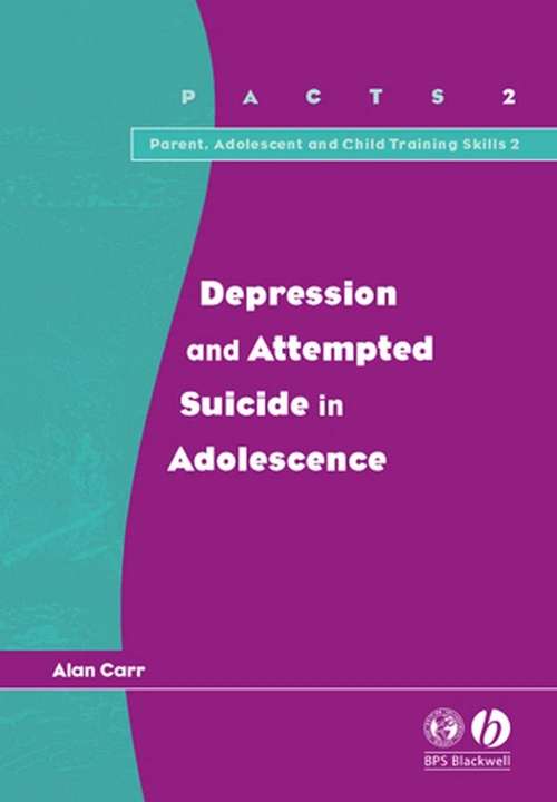 Book cover of Depression and Attempted Suicide in Adolescents