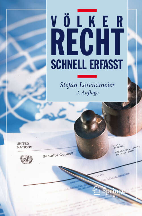 Book cover of Völkerrecht - Schnell erfasst (2. Aufl. 2012) (Recht - schnell erfasst)
